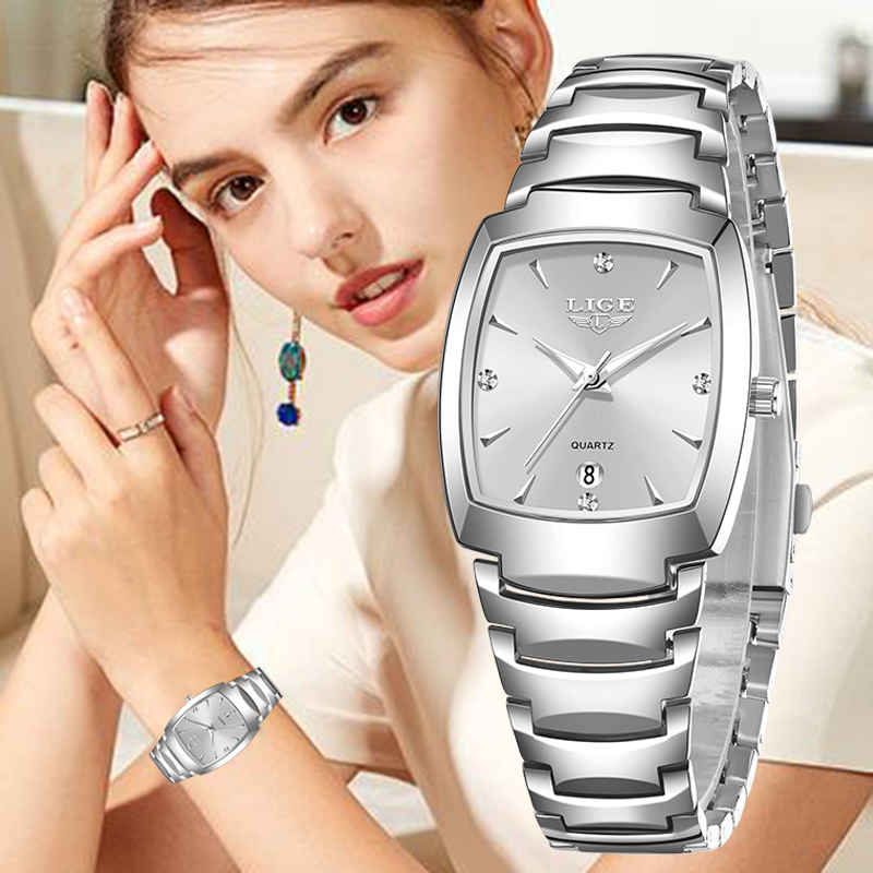 Women'S Fashion Quartz Watch - นาฬิกาข้อมือผู้หญิง LIGE 2026 รุ่นใหม่ ดีไซน์หรูหรา แฟชั่น
