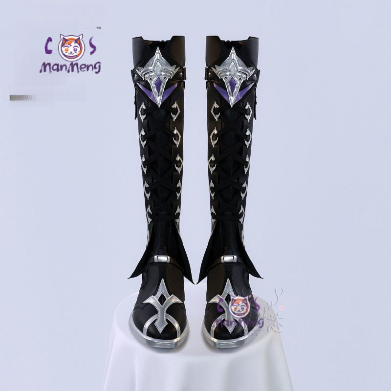 Women'S Fashion Leather Boots - คิริล ชูโดมิโรวิช ฟลินส์คอสเพลย์เก็นชิน อิมแพ็ครองเท้าปาร์ตี้ฮาโลวีนแฟชั่นใหม่หนังรองเท้าบูทยาวผู้ชายผู้หญิงรองเท้าส้นสูง