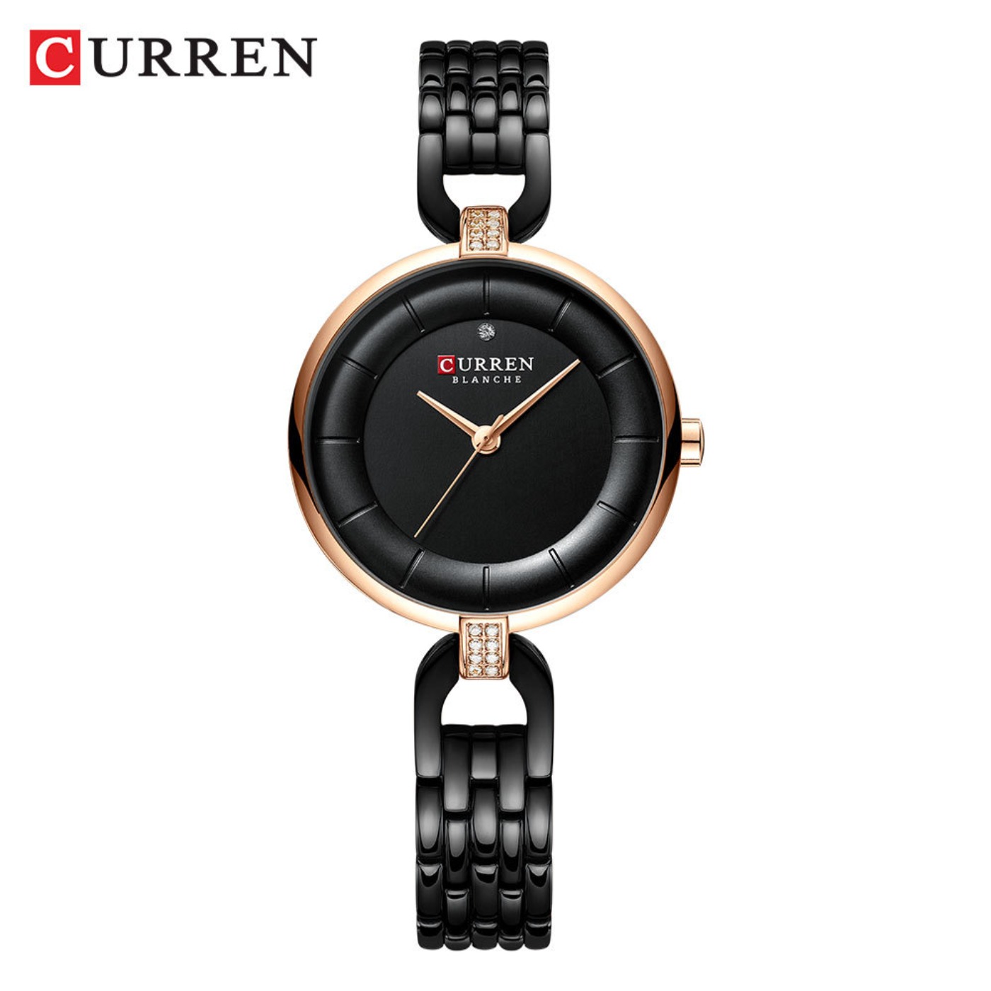 Women'S Fashion Quartz Watch - นาฬิกาผู้หญิง CURREN แบรนด์หรูแฟชั่นลำลองสุภาพสตรีนาฬิกาข้อมือควอตซ์โรสโกลด์สแตนเลสสตีลนาฬิกาสำหรับสาว
