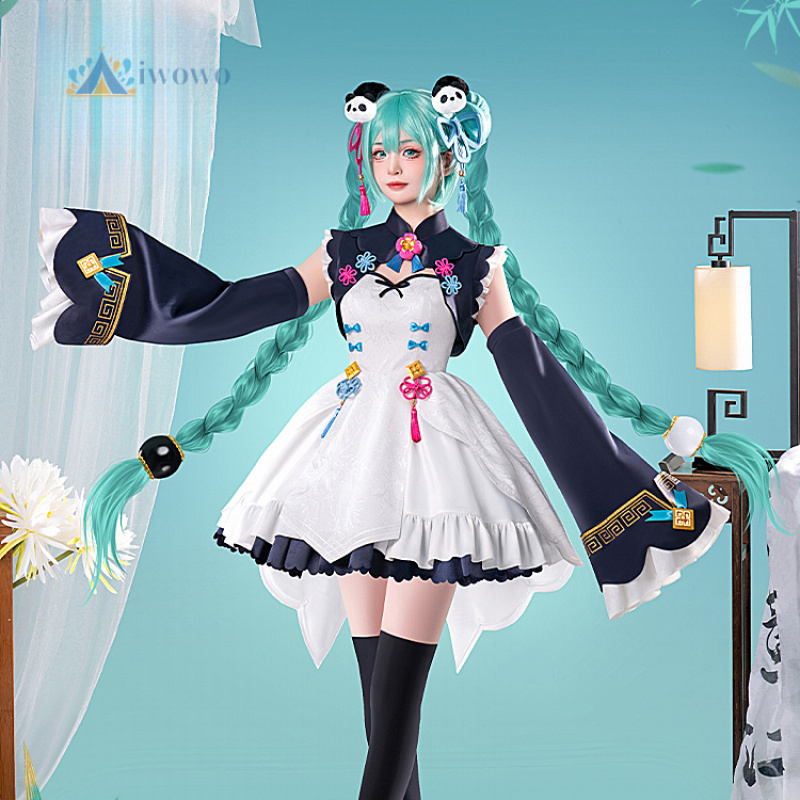 Women Fashion Reddit - ชุดคอสเพลย์อนิเมะ Project Sekai ชุดมิคุ ชุดฮันฟูแพนด้าแดง ชุดยูนิฟอร์ม