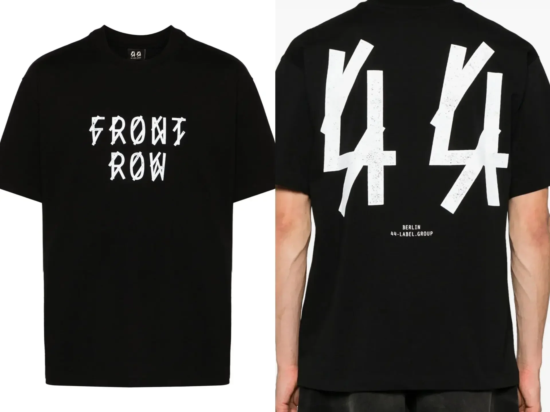 Women'S Fashion Labels - 44 LABEL GROUP เสื้อยืดผ้าฝ้ายผู้ชาย/ผู้หญิง ฮิปฮอป พิมพ์ลายตัวอักษร