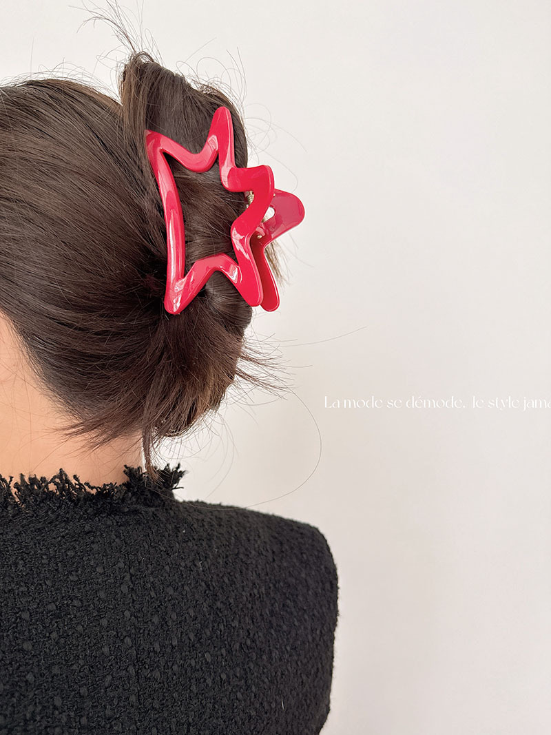 ใหม่ปีสีแดงคลิปหนีบผมตัวใหญ่กิ - Women'S Fashion Labels บทวิจารณ์และราคา