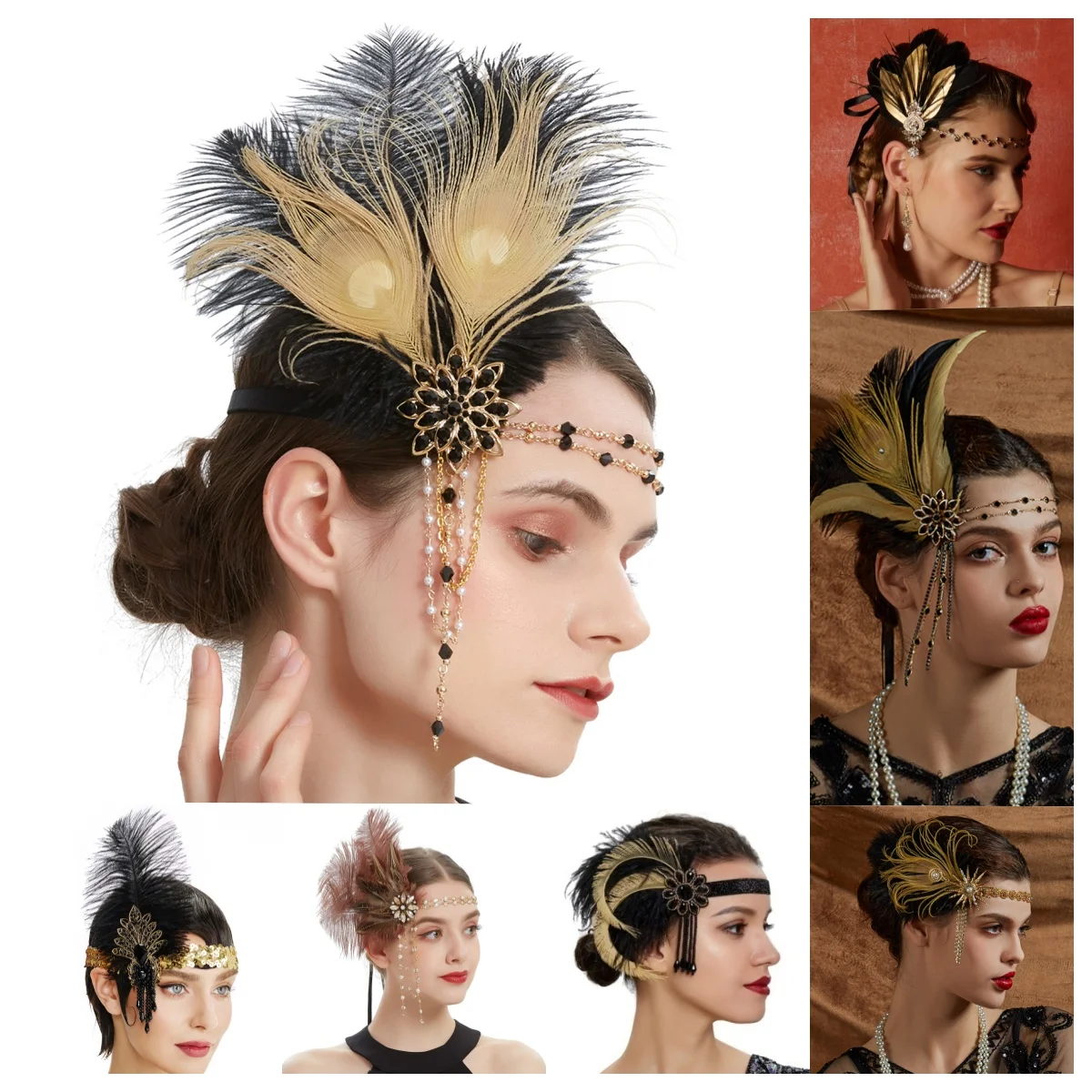 Rhinestone HairBand 1920s Vint - Women'S Fashion In The 1920S บทวิจารณ์และราคา