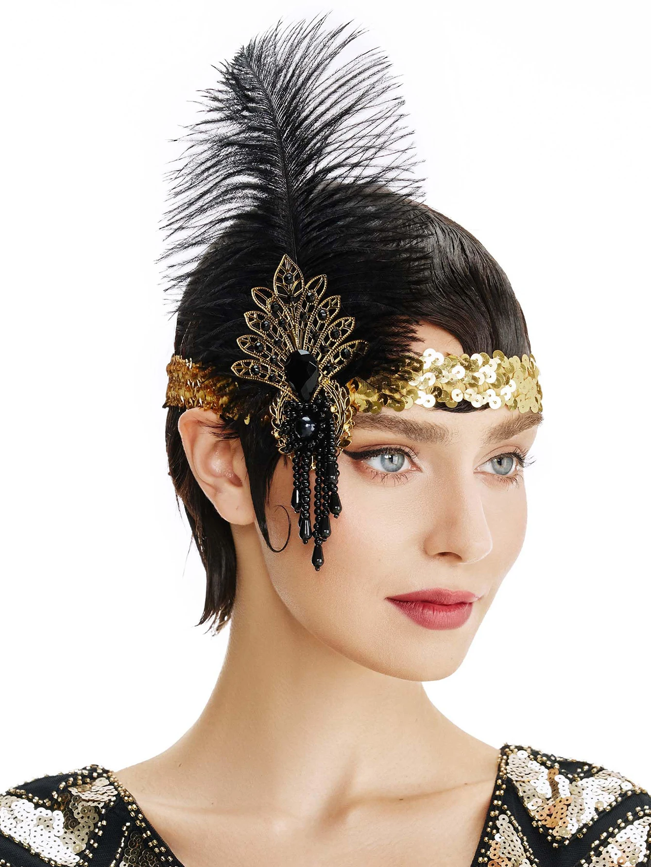 Rhinestone HairBand 1920s Vint - Women'S Fashion In The 1920S บทวิจารณ์และราคา