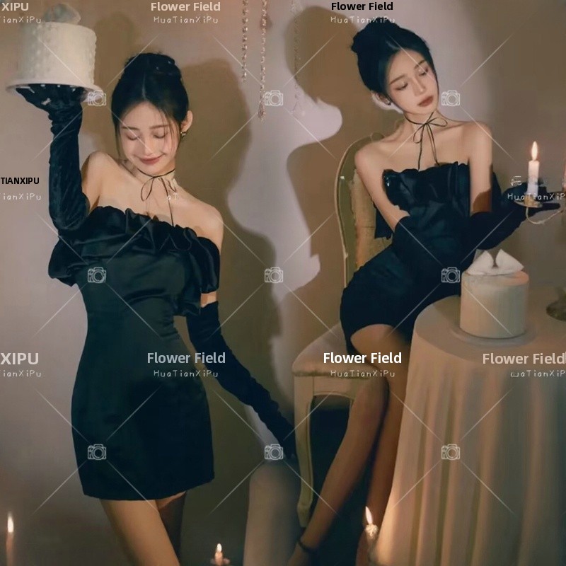 ใหม่ธีมเจ้าหญิงชุดวันเกิดไหล่เ - Women'S Young Fashion บทวิจารณ์และราคา