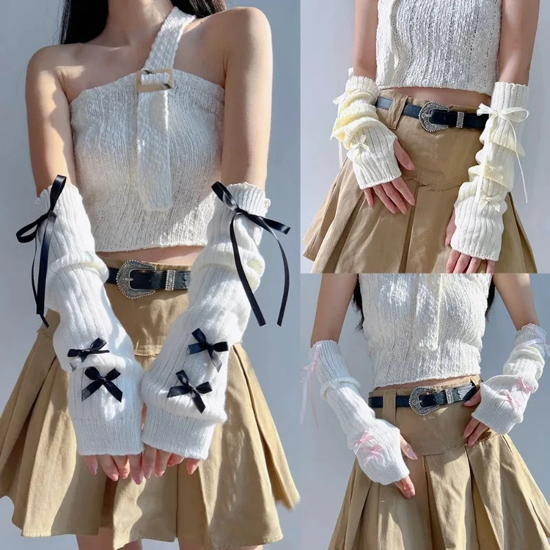 ปลอกแขนแฟชั่นสไตล์ Y2K สำหรับผ - Women Fashion Gloves บทวิจารณ์และราคา