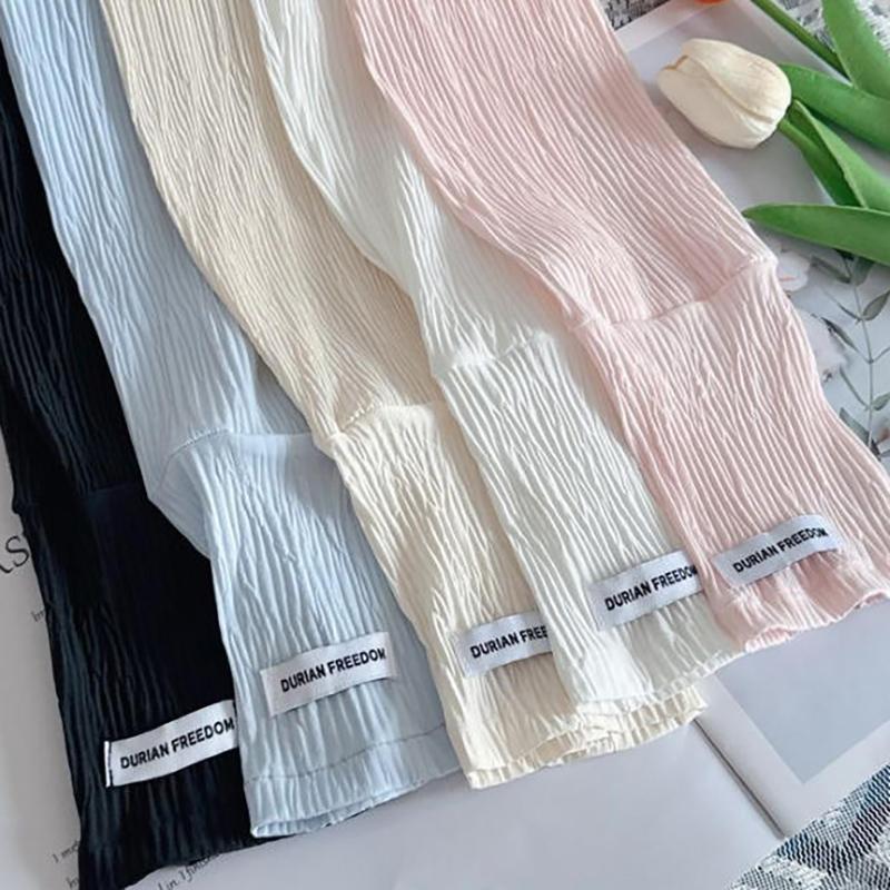 ปลอกแขนกันแดดแฟชั่น ผ้าไหมน้ำแ - Women Fashion Gloves บทวิจารณ์และราคา