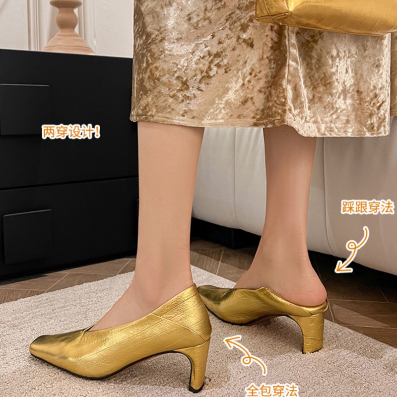 รองเท้าส้นสูงหนังแกะแท้ Dilalu - Women'S Young Fashion บทวิจารณ์และราคา
