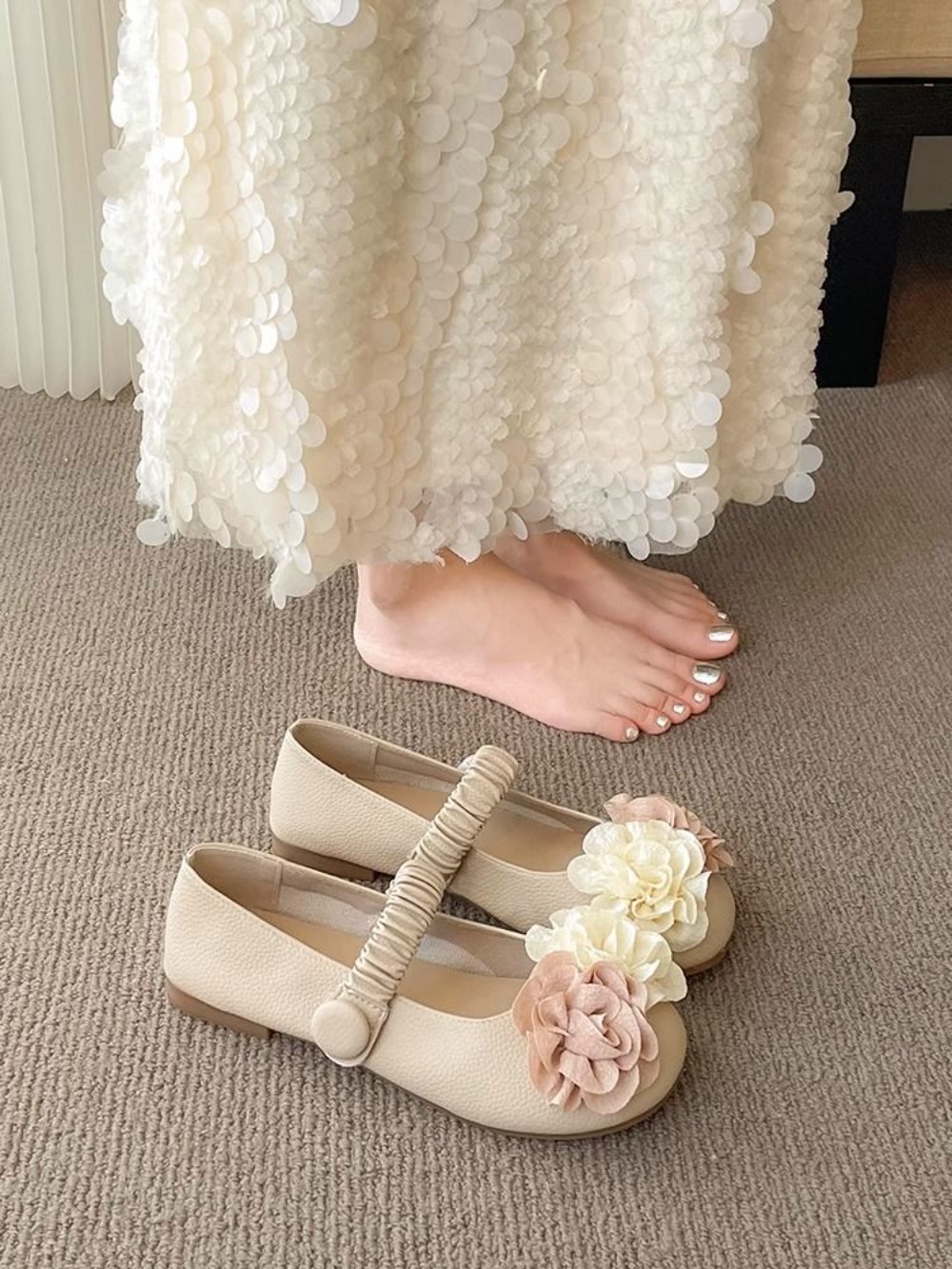 น่ารักรอบToe Mary Janeผู้หญิงร - Women'S Fashion Quick Delivery บทวิจารณ์และราคา