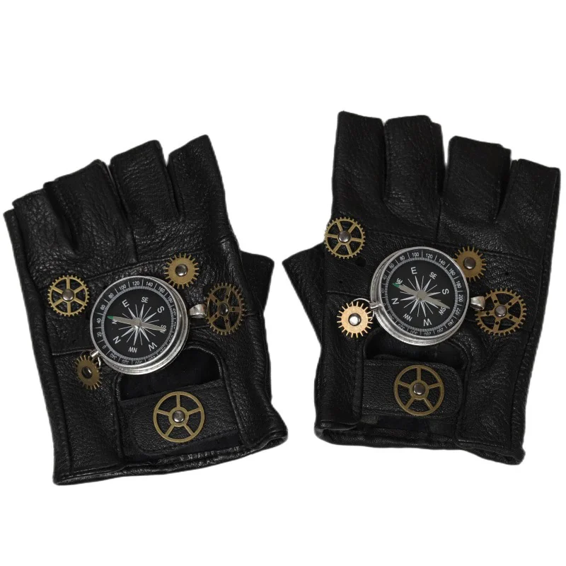 ถุงมือหนัง PU สไตล์สตีมพังก์ แ - Women Fashion Gloves บทวิจารณ์และราคา