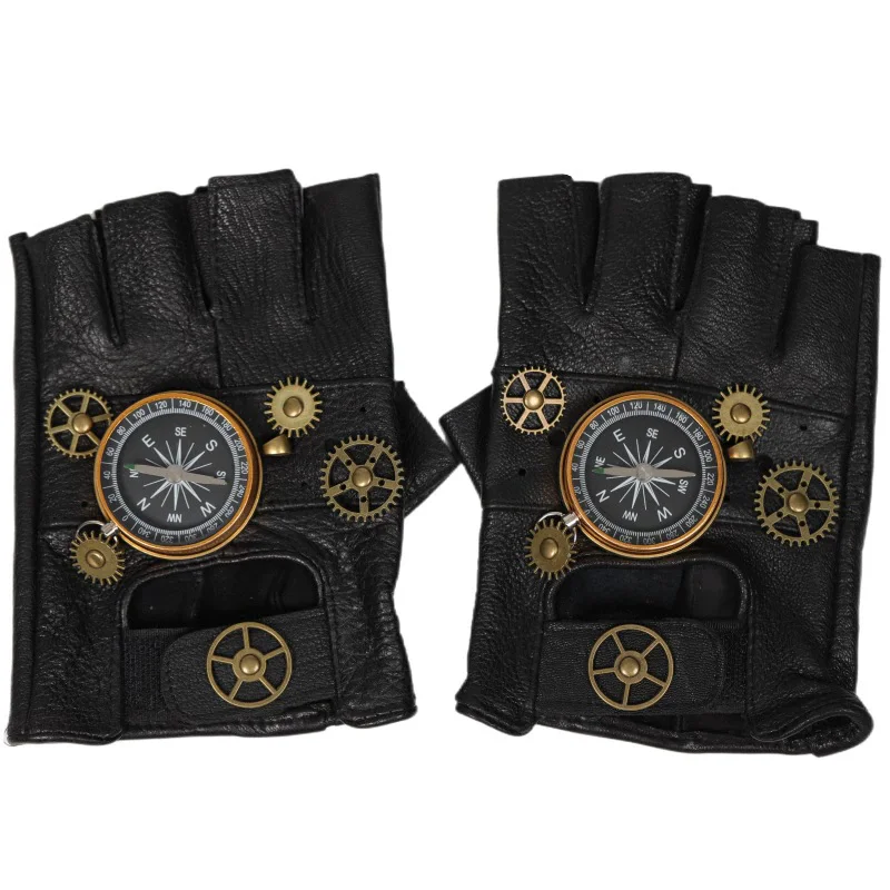 ถุงมือหนัง PU สไตล์สตีมพังก์ แ - Women Fashion Gloves บทวิจารณ์และราคา