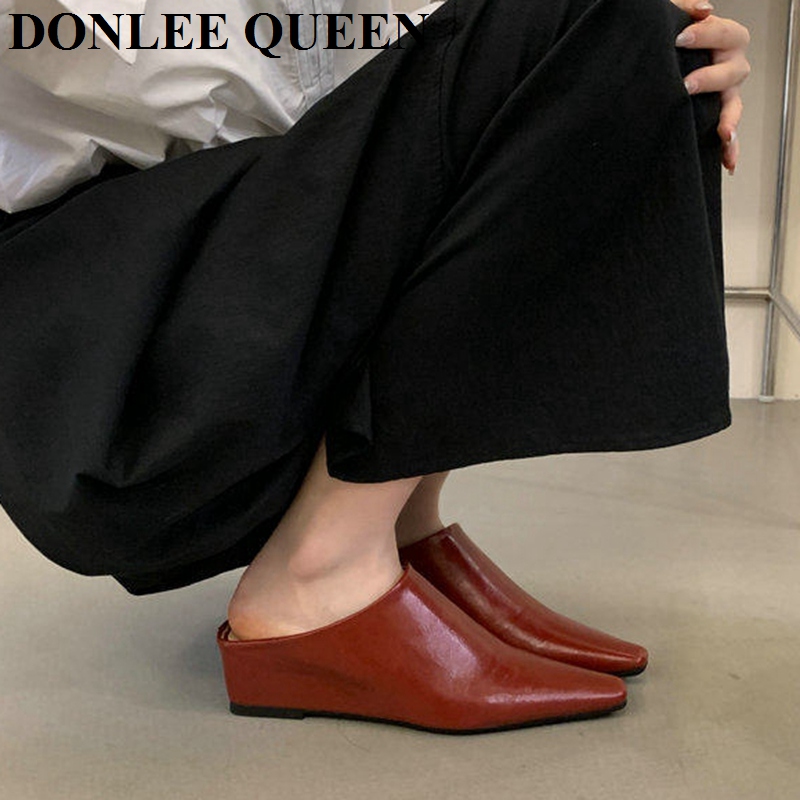 รองเท้าแตะส้นเตารีดแบบสวมสำหรั - Women Queen Fashion บทวิจารณ์และราคา