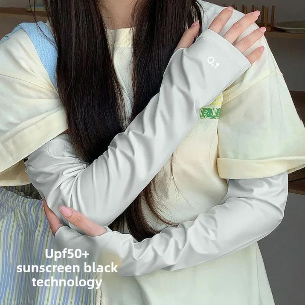 แฟชั่นใหม่ ผ้าไหมน้ำแข็ง แขนหล - Women Fashion Gloves บทวิจารณ์และราคา