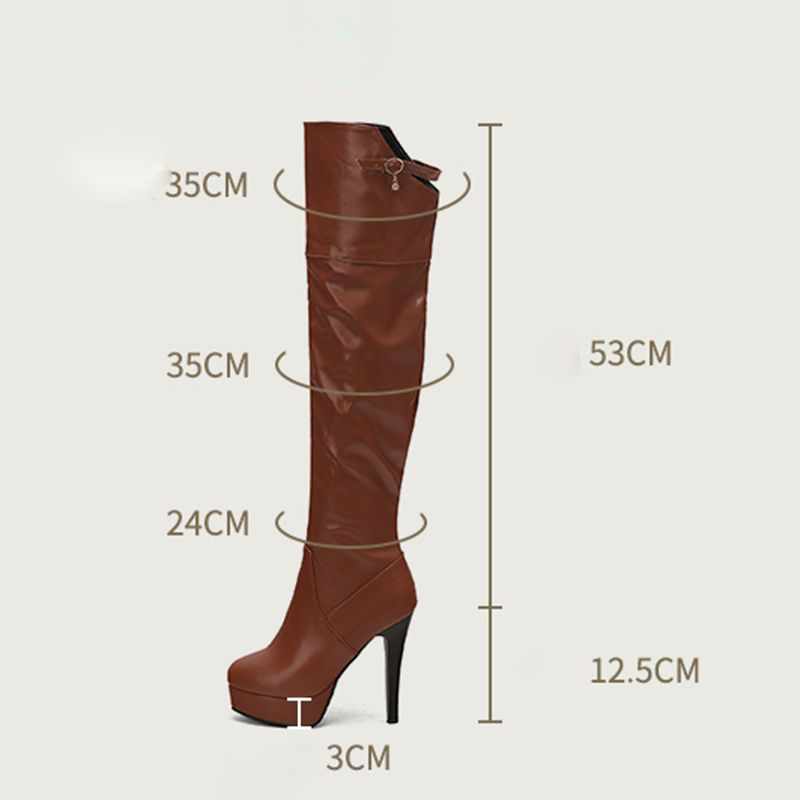 รองเท้าบูทสูงเหนือเข่า REAVE C - Women Fashion Over 50 บทวิจารณ์และราคา