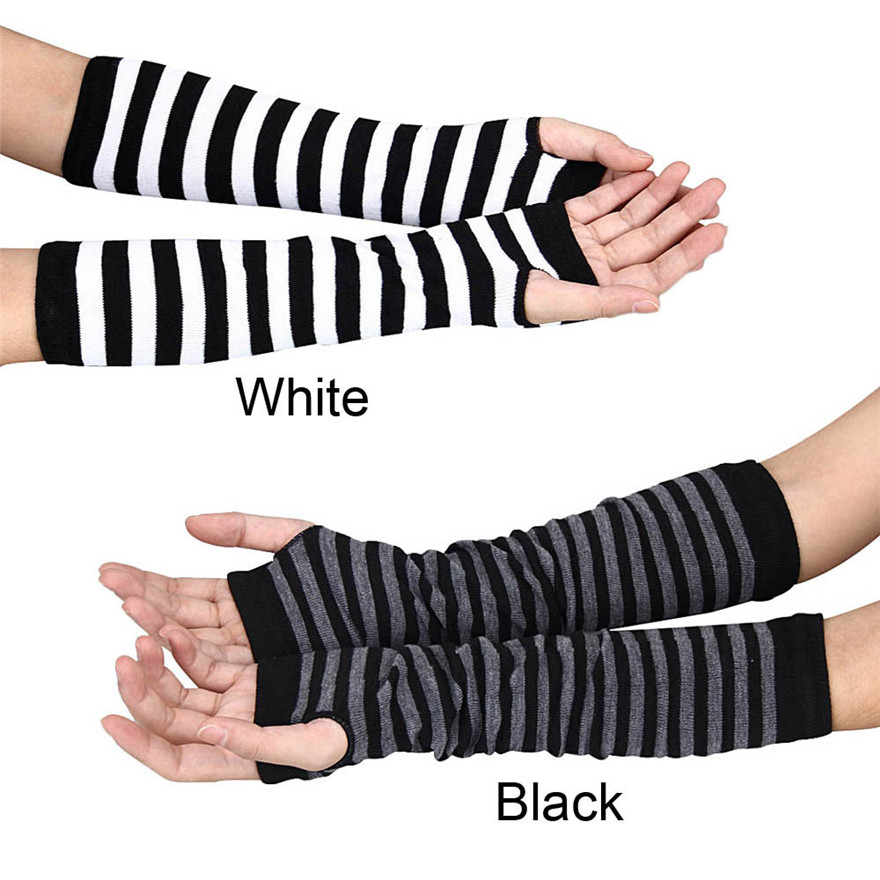 ผู้หญิงแขนยาว Gothic ลาย Finge - Women Fashion Gloves บทวิจารณ์และราคา
