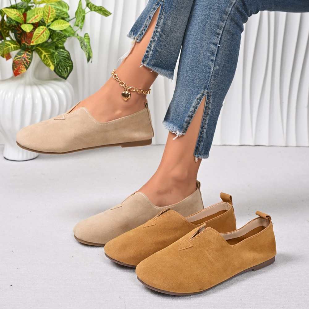 รองเท้าส้นเตี้ยสตรีแบบสวม หัวก - Women'S Fashion Quick Delivery บทวิจารณ์และราคา