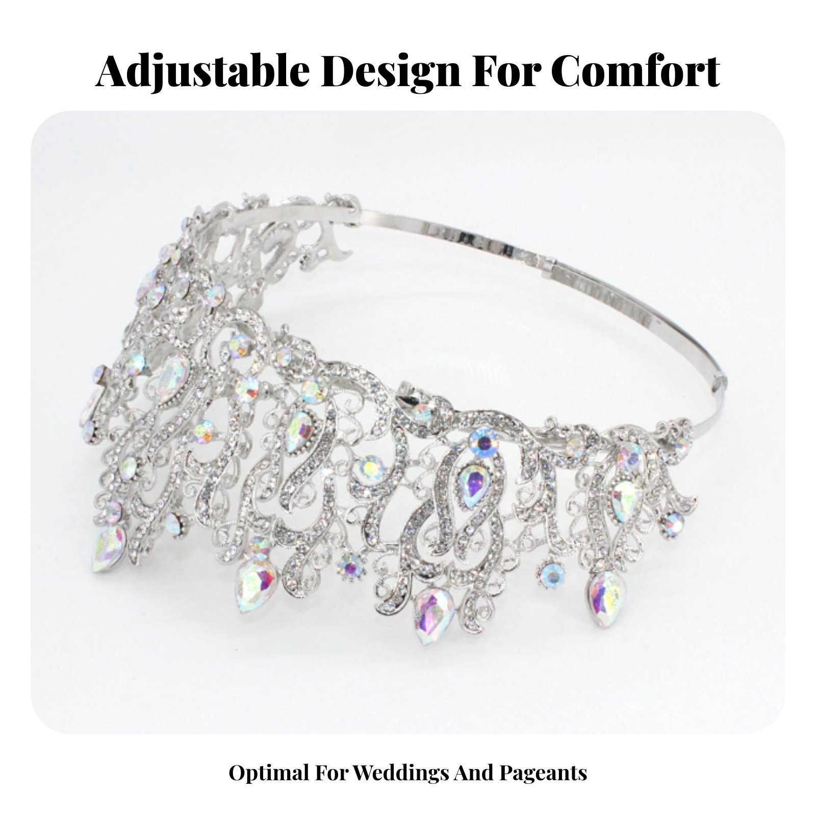 มงกุฎประกวดนางงามประดับคริสตัล - Women Queen Fashion บทวิจารณ์และราคา