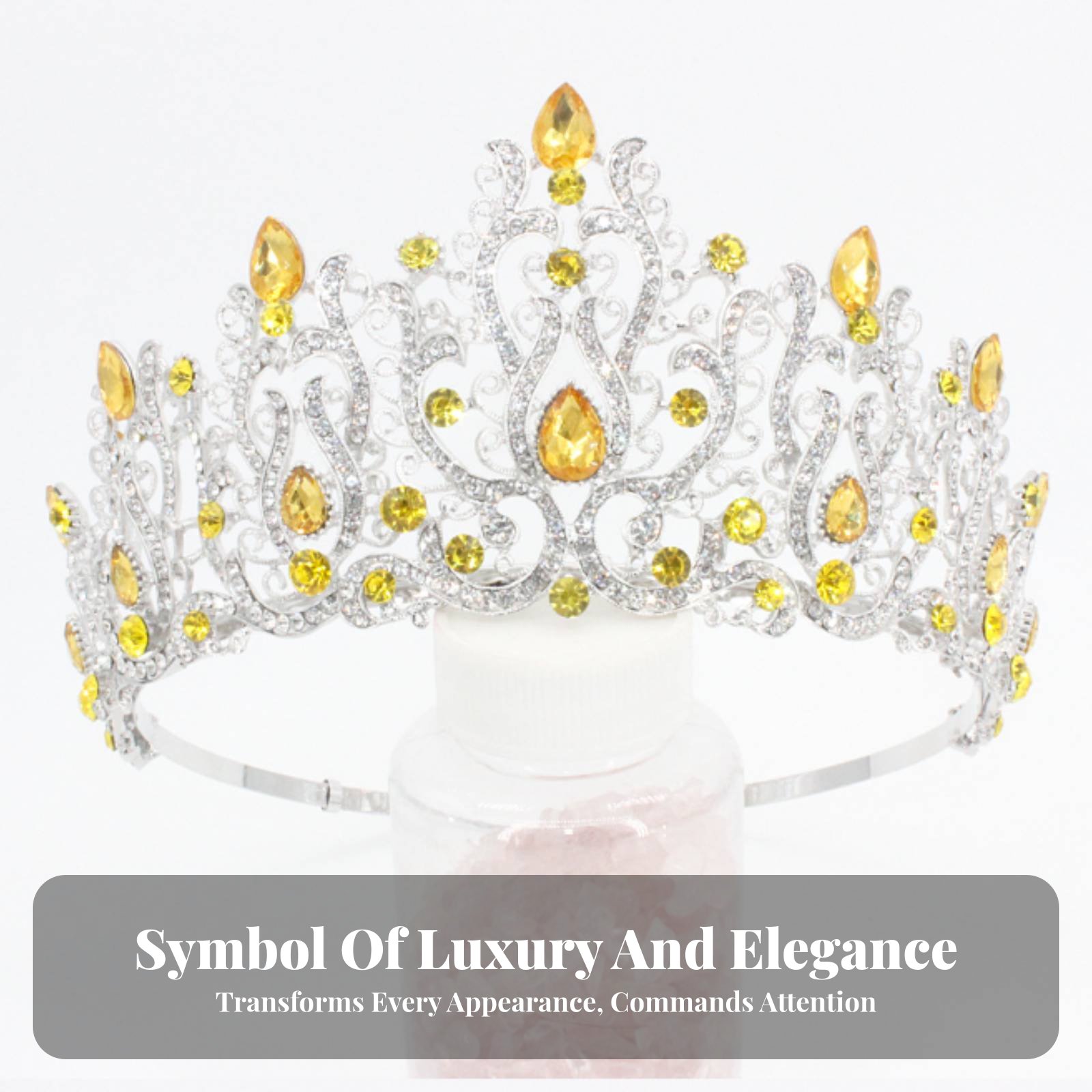 มงกุฎประกวดนางงามประดับคริสตัล - Women Queen Fashion บทวิจารณ์และราคา