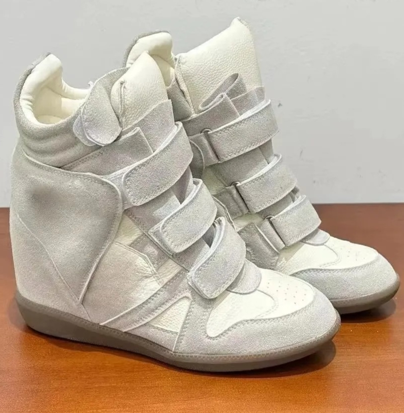 รองเท้าผ้าใบหุ้มข้อส้นลิ่มซ่อน - Women'S Fashion Leather Boots บทวิจารณ์และราคา